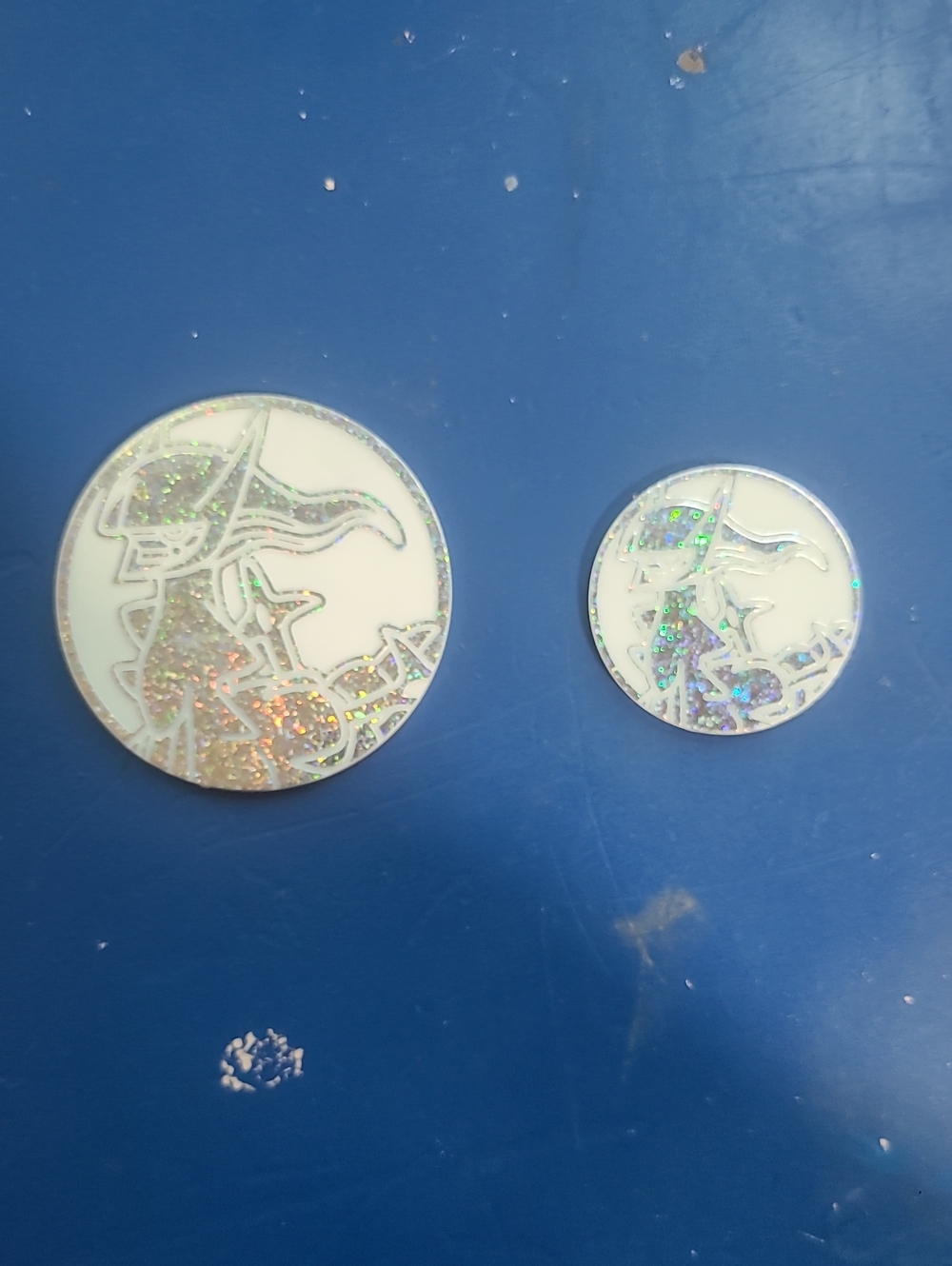 Pokemon Holographic White & Silver Dialga Coin Set